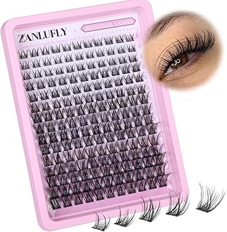 Lash Clusters Wispy Eyelash Clusters Natural C-Curly DIY Lash Extension zanlufly 180Pcs Thin Band Individual Lashes Eyelash Extensions (8-16MM)