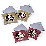 Wild Sports NCAA Florida State Seminoles 8pk Dual Sided Bean Bags, Team Color