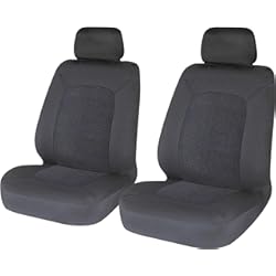 Fundas Para Asientos De Autos Toyota Corolla Sakura Fundas de asiento delantero para coche y furgoneta, Hampton, 1 par en negro, ajuste fácil