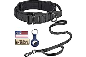 DAGANXI Tactical Dog Collar and Leash Set for Large Dogs