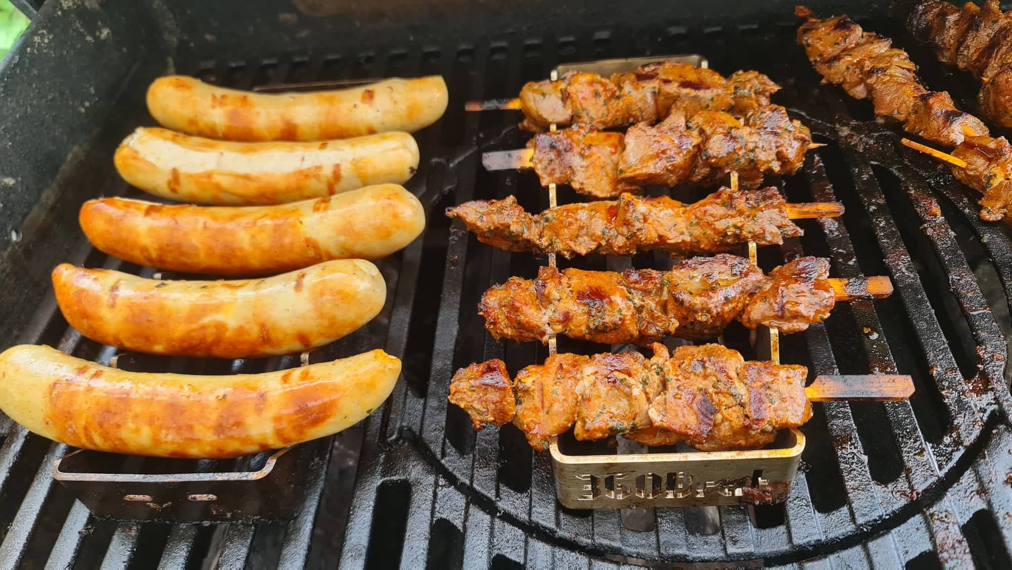 Halterung Bräter 5.9 Bratwursthalter Edelstahl 3mm BBQ Gestell für 5 Würste