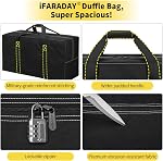 IFARADAY 130L Sac à bandoulière extra large - 35 poids lourd & Sac de rangement durable pour le camping, les voyages, les sports (noir)