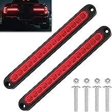 2Pcs 12-24V LED Tail Lights Trailer Lights, Third Brake Light, Rear Trailer Lights, RV, UTV, ATV, Stop Waterproof(Red)