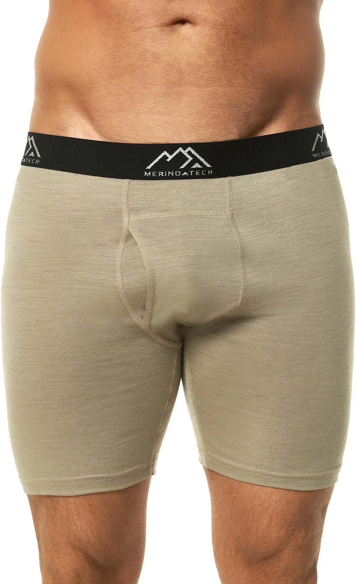 Merino.tech Merino Wool Boxer Briefs Men - Merino Wool Underwear Breathable Dry Fit Comfy Sports Base Layer for Men