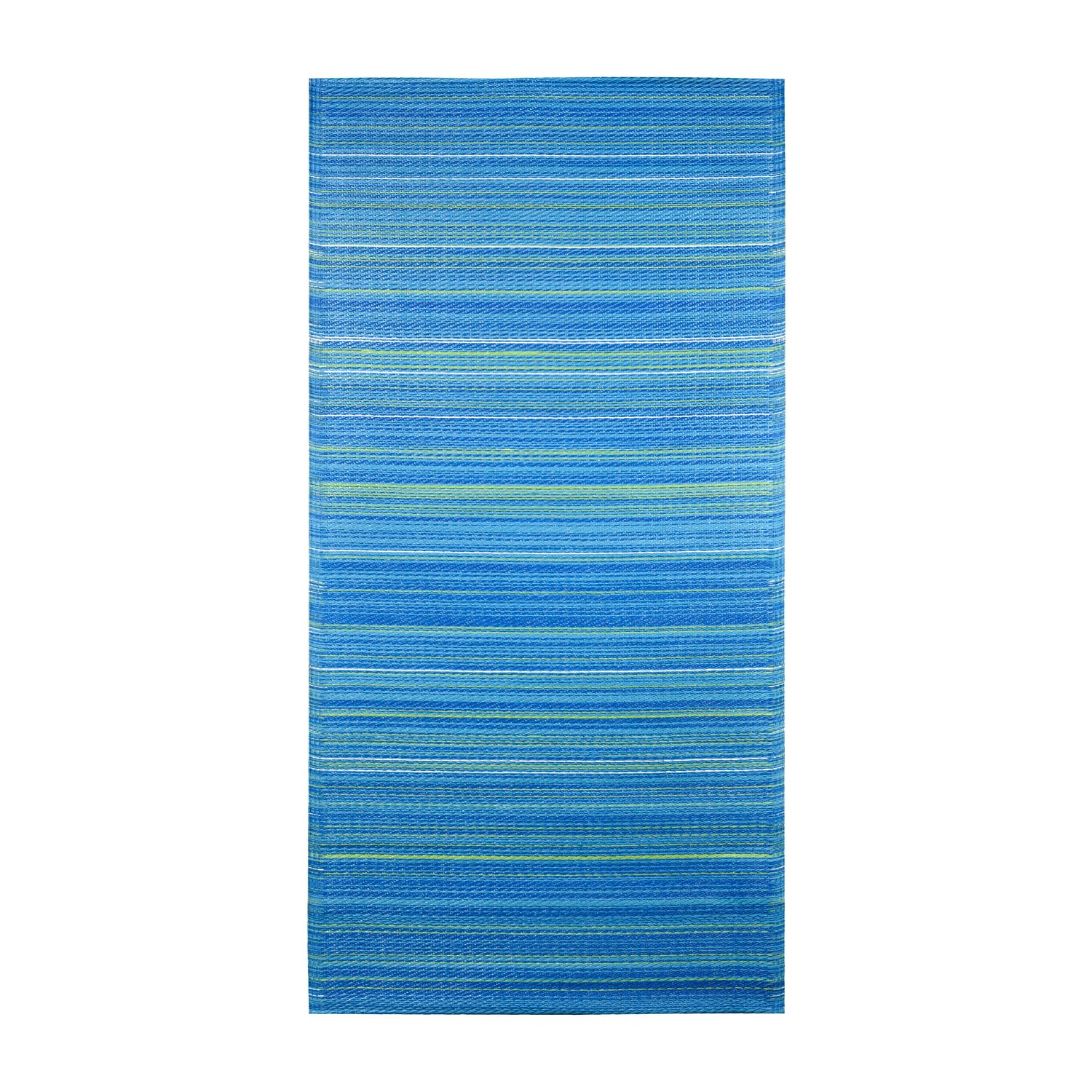 Outdoor Teppich Alvaro modern aus recyceltem Polypropylen 90 x 180 cm