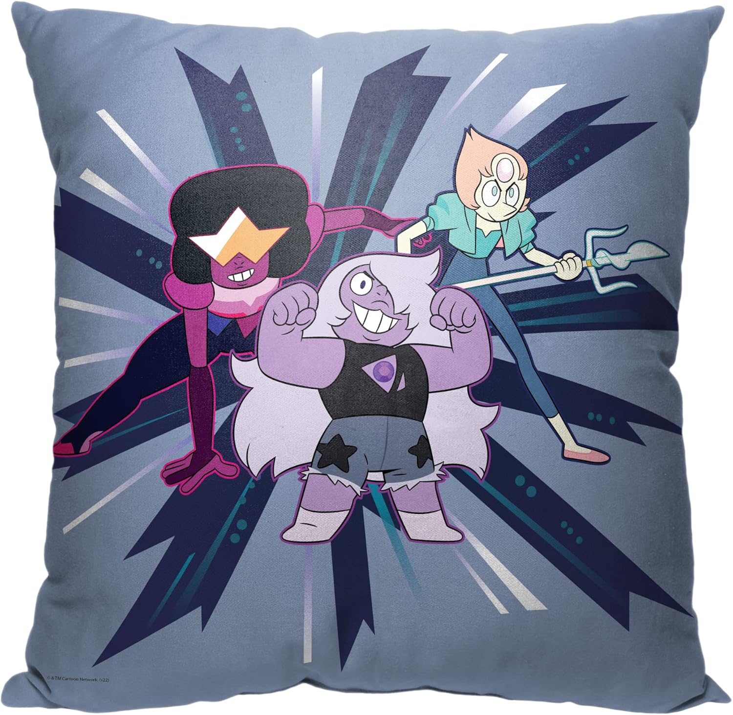 Northwest Cartoon Network's Steven Universe Pillow, 18" x 18", New and Improved Crystal Gems