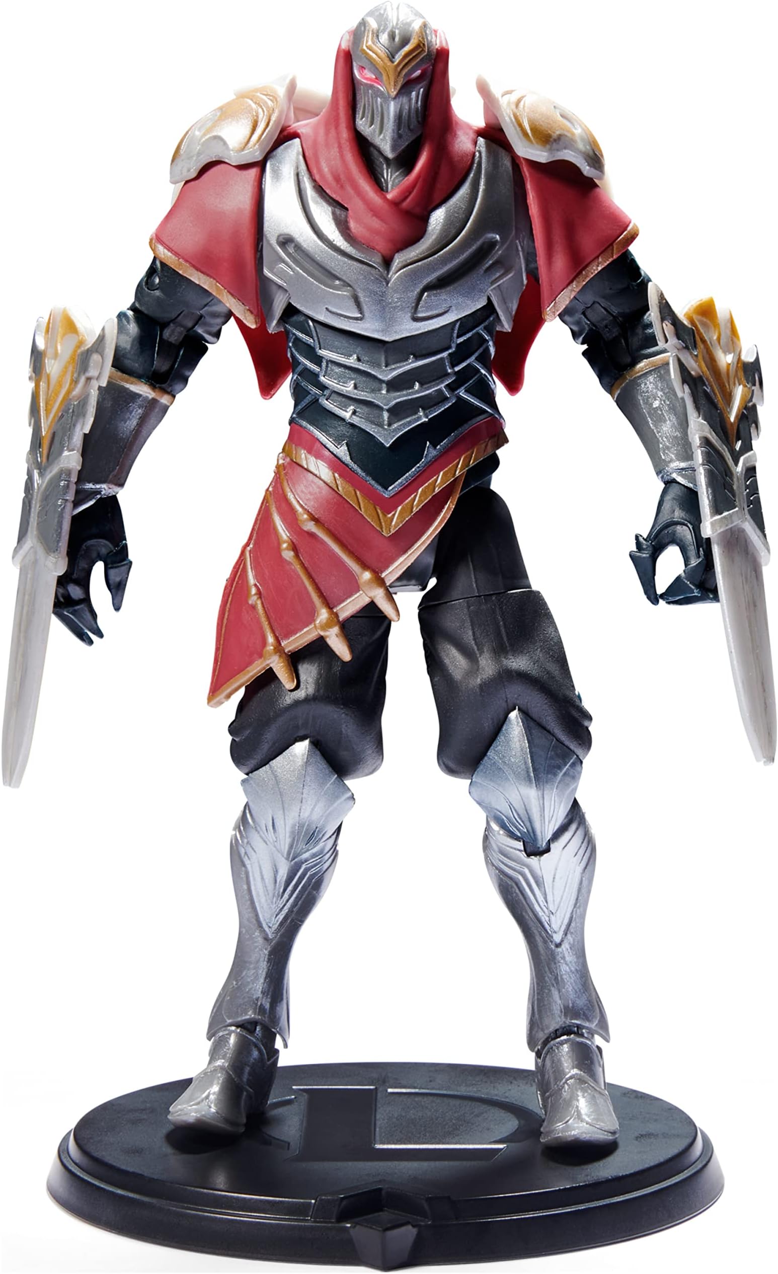 LEAGUE OF LEGENDS - ZED PREMIUM FIGURINE 18 CM - Zed Articulated Figure 18 cm Collectable - With Quality Details And 2 Accessories - Champion Collection - 6062261 - Children's Toy 12+