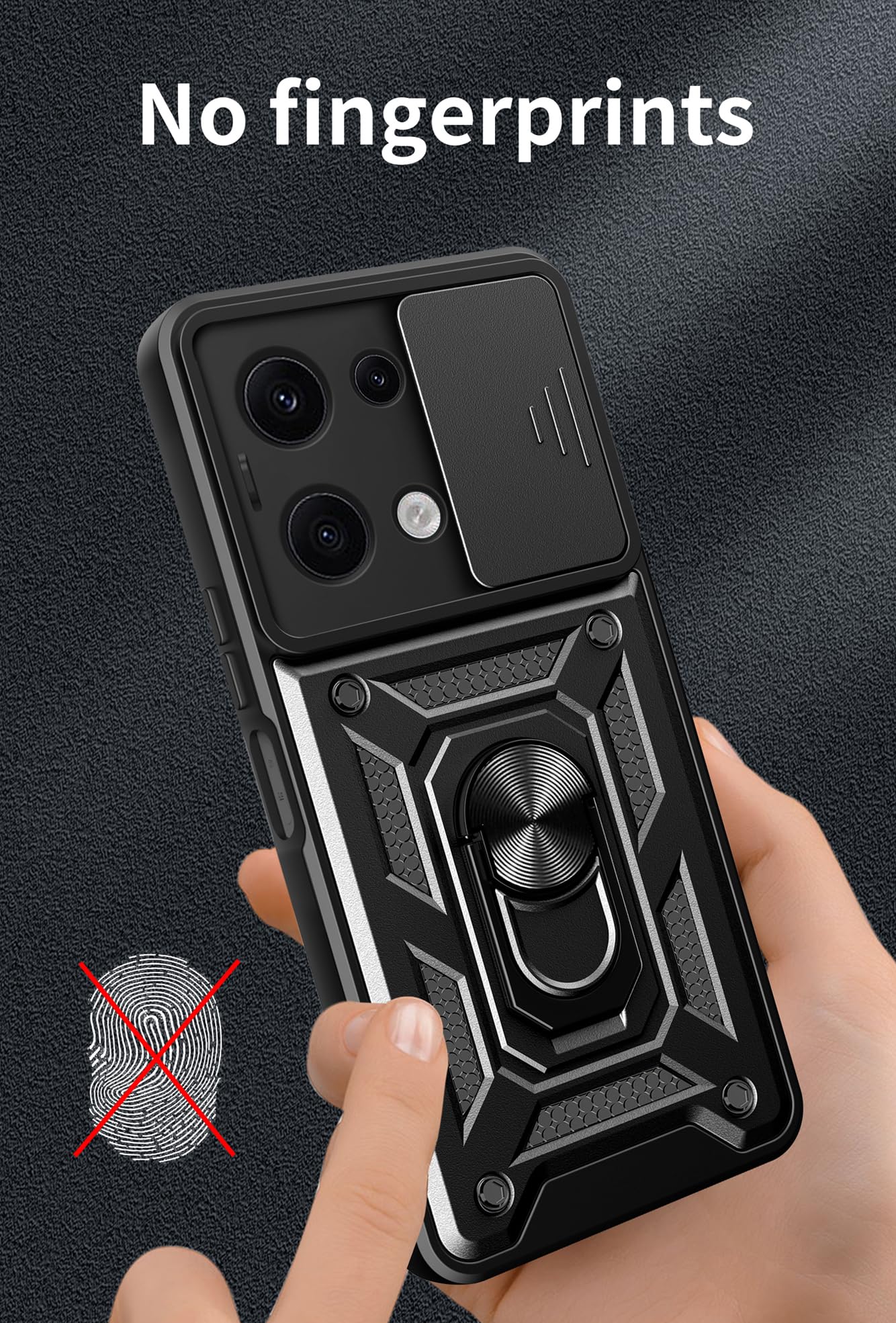 Case For Xiaomi Redmi Note 13 4G Camera Slider Protection - View #3