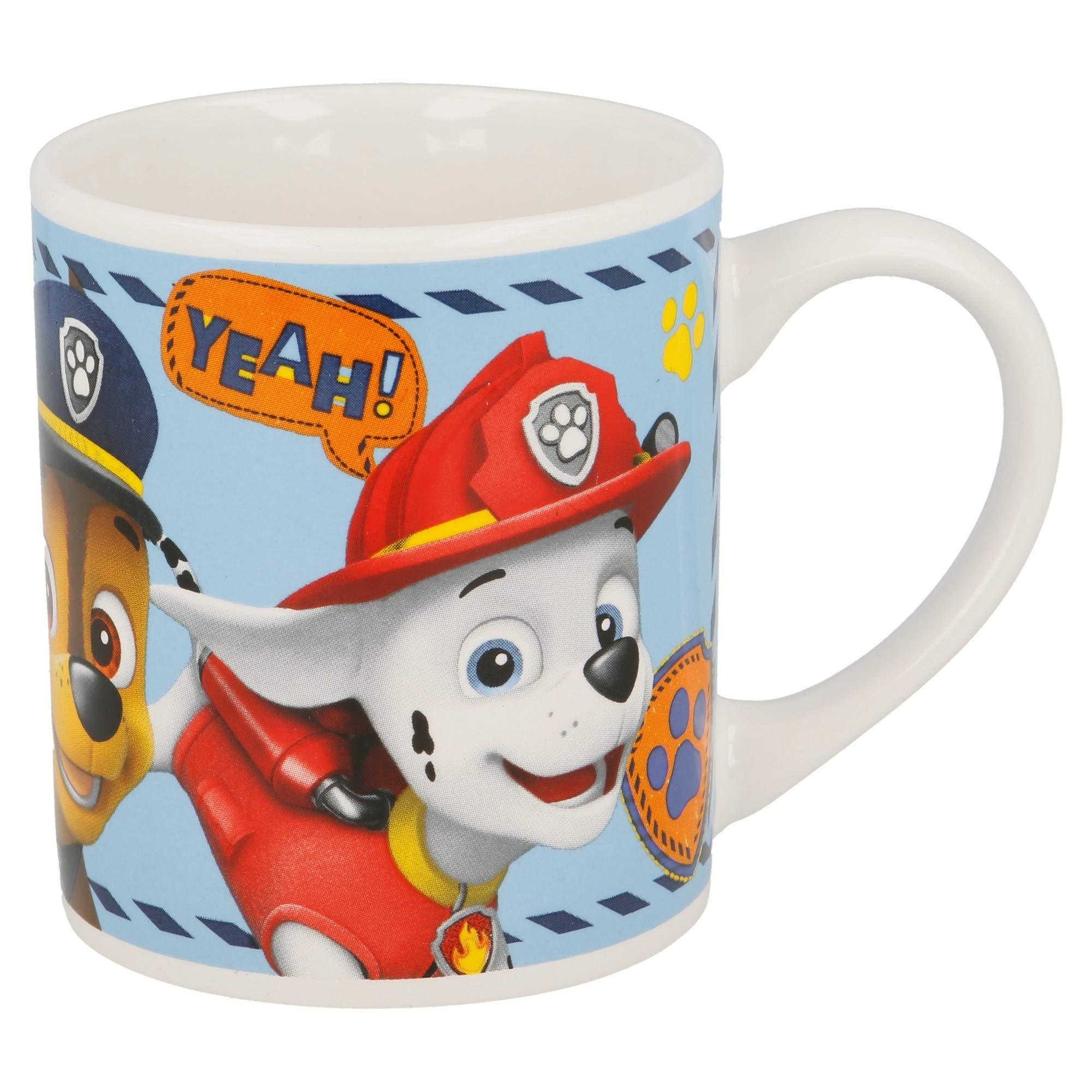 STOR Set Stoviglie Bambini Paw Patrol - Piatto, Ciotola e Tazza in Ceramica - Servizio Completo Confezione Regalo per Bambini