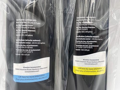 Miniatura 4 de KINETICO Filtros de cartucho amarillo del sedimento 9309A y del olor del gusto azul VOC 9307A
