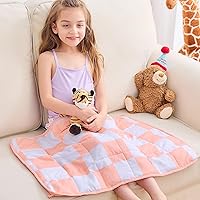 Vista 51 de yescool Black Checkered Weighted Lap Pad 2 Pounds Cooling Weighted Lap Blanket, Plaid Small Weighted Blanket, Weighted Throw Blankets Gifts for