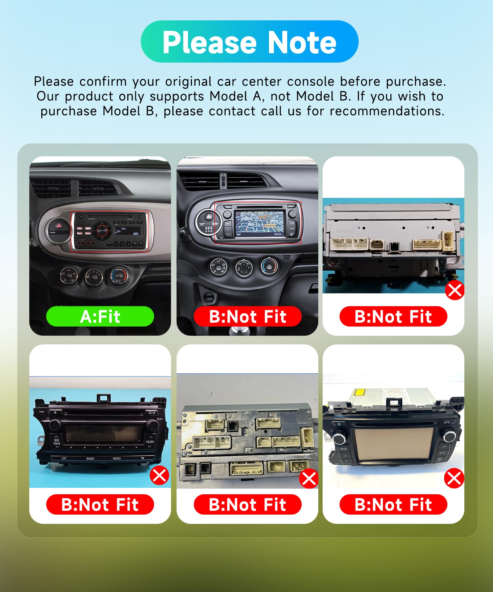 Rimoody 8 Core 6G+128G Android Autoradio per Toyota Yaris 2012-2017 Wireless Carplay Android Auto GPS Navi WiFi 360° Panorama, 9 Pollici Touchscreen Bluetooth FM/RDS/DSP EQ/SWC Telecamera Posteriore