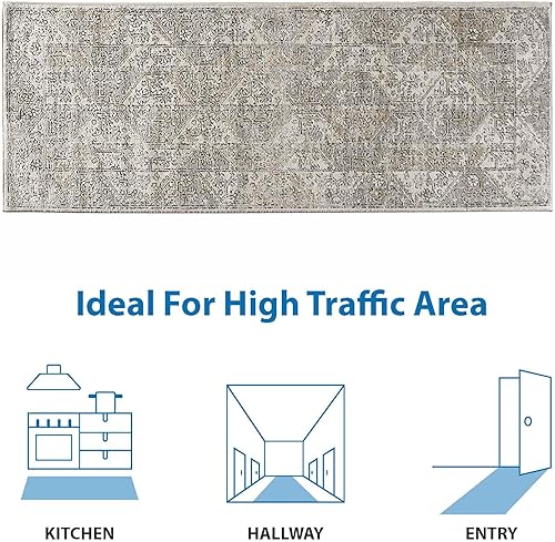 Miniatura 2 de Dakota Tiled Border Area Rug