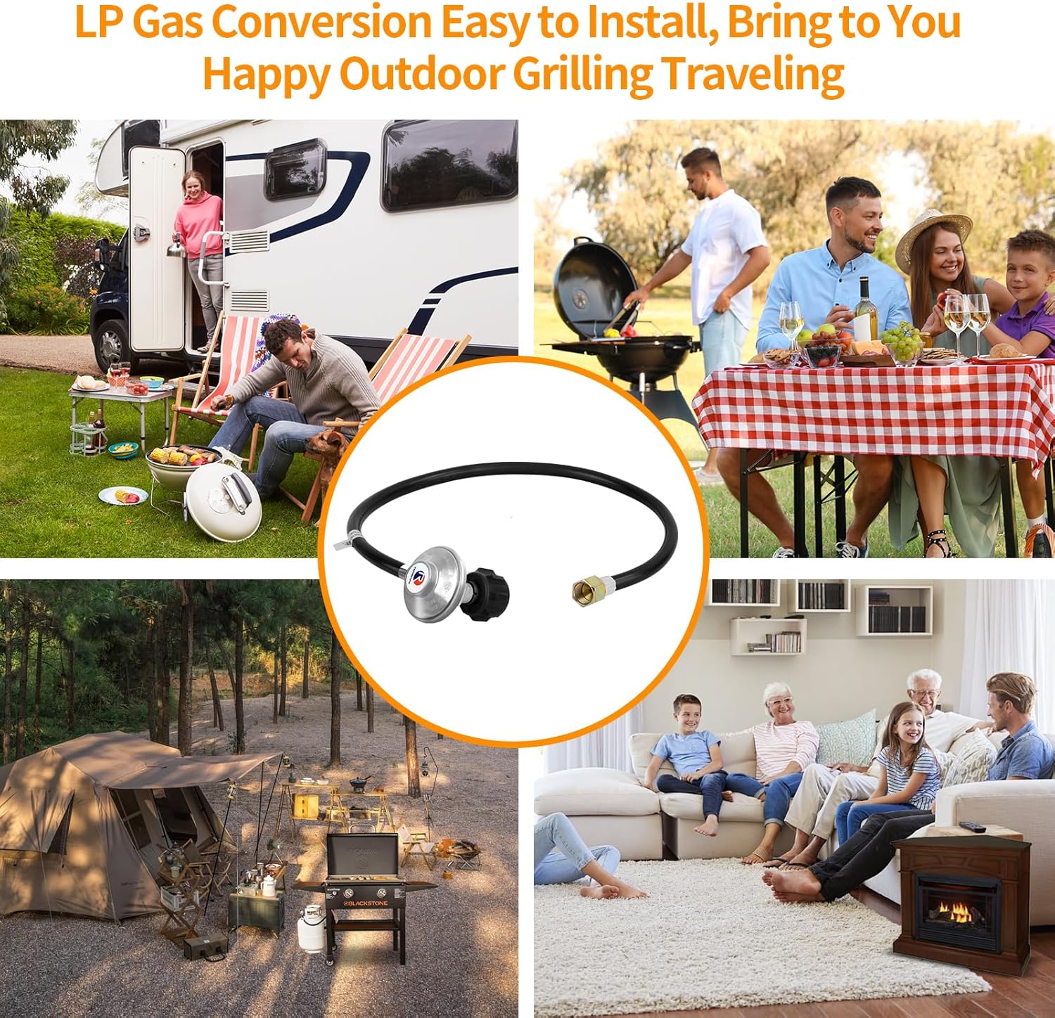 2Feet+6Feet Gas Grill Regulator