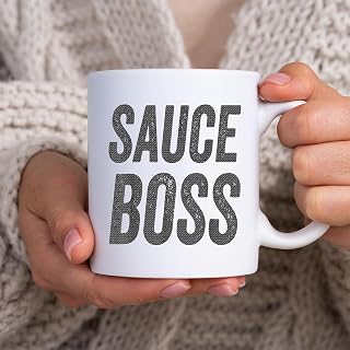 Sauce Boss Chef BBQ Cook Food Humorousa BlackMug, Tea Mug, Tea Cup, Coffee Cup