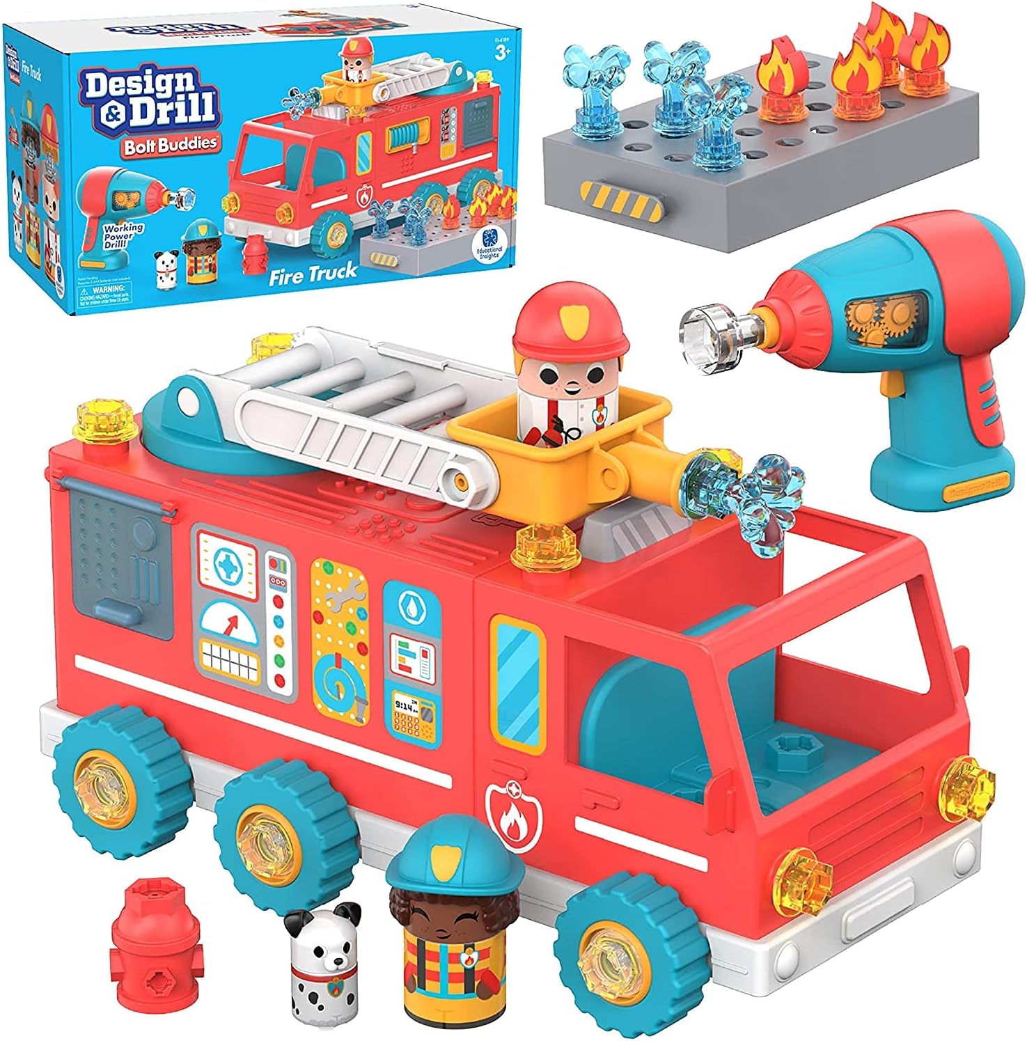 Design & Drill Bolt Buddies Fire Truck