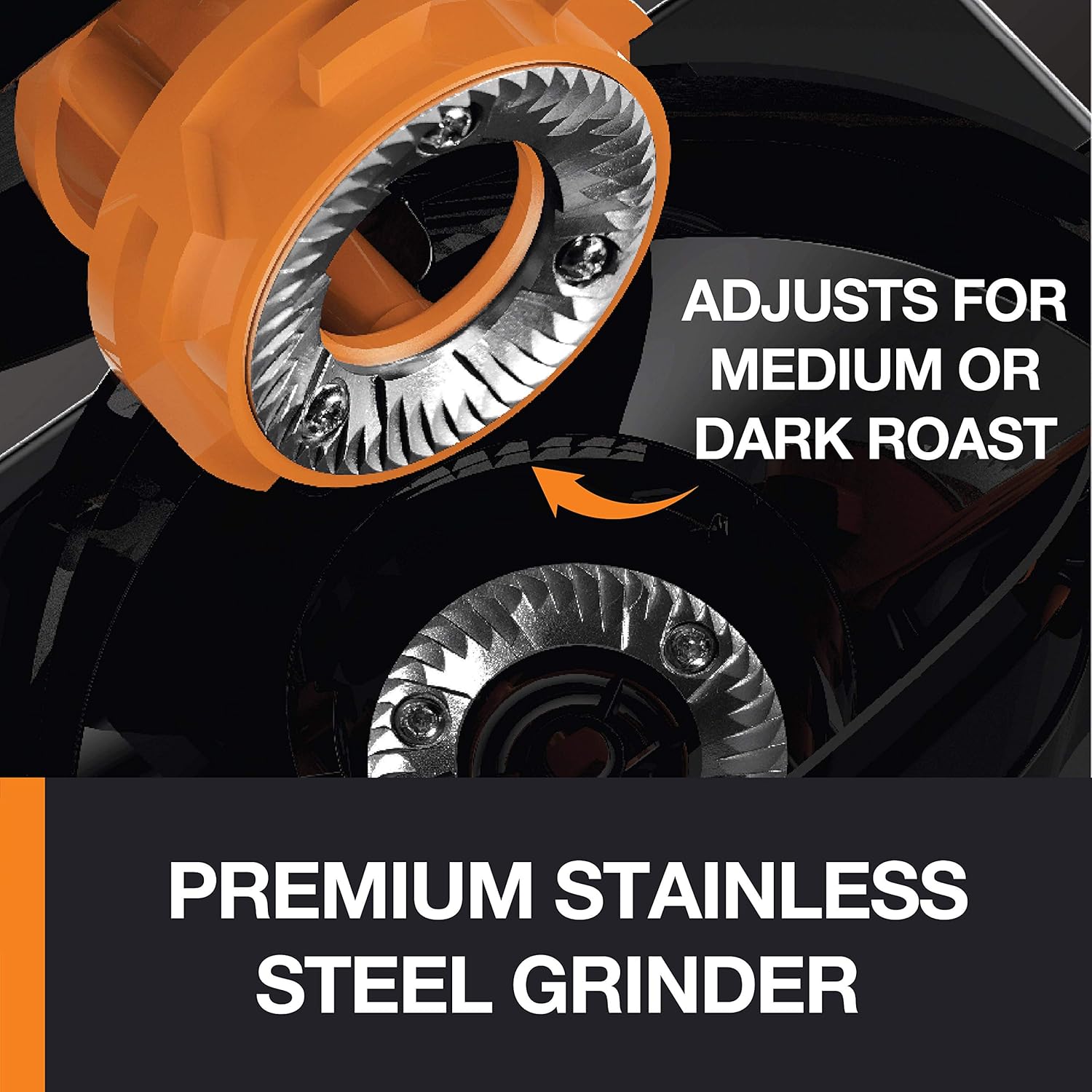 KRUPS KM550D50 Premium Stainless Steel Burr Grinder