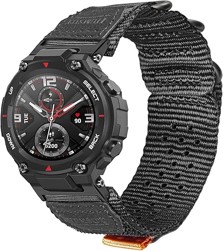 Miniatura 7 de torbollo Correas de reloj compatibles con Huami Amazfit T-RexT-Rex 2T-Rex ProT-Rex Ultra, correa deportiva de nailon resistente con diseño de bucle
