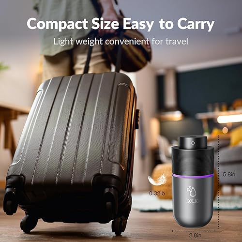 Miniatura 6 de Humidificador para automóvil, humidificadores de niebla fría de 10.1 fl oz, mini humidificador USB, humidificador personal con luz nocturna, 2 modos