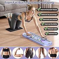 Vista 2 de Pilates Board,Foldable Pilates Reformer Equipment with Timer, Multi-Purpose Portable Pilates Reformer Machine Home Pilates Kit for Home