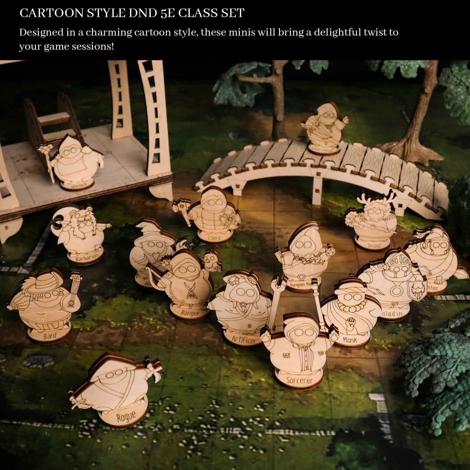 Snapklik.com : DND Fantasy Miniatures Set: 14 Cute 5E Character Classes ...