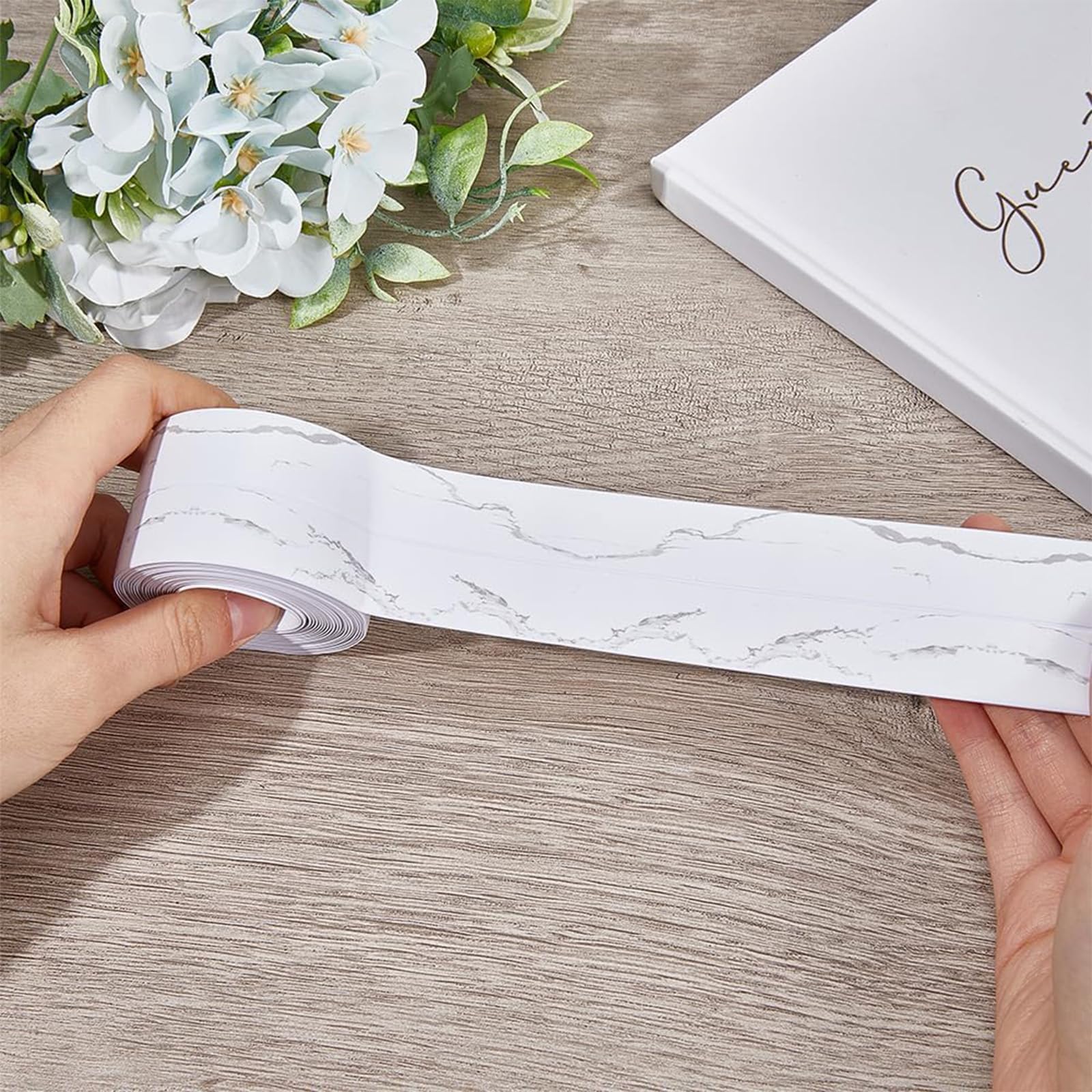 Nastro Sigillante Autoadesivo PVC 4.5m X 38mm - Impermeabile Per Cucina, Bagno E Mobili - Foto 5