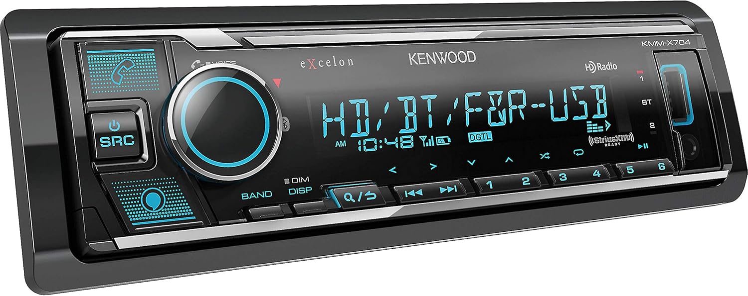 Special Kenwood Excelon KMM-X704 Digital Media Receiver with Bluetooth & HD Radio | Amazon Alexa Ready