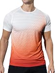 Veepro T-shirts hommes Quick Dry Short Sleeve Crew Gym Entraînement de gymnastique Courir Tee Shirt Lightweight Atheltic Tops