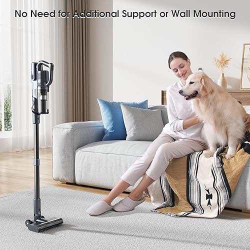 Miniatura 5 de Aspiradora inalámbrica de 35,000 pa, máximo 50 minutos, limpiadores inalámbricos ligeros para el hogar, aspiradora de mano y de mano para alfombras,