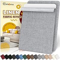 Vista 17 de Cahomo Cinta de reparación de lino de 4 x 79 pulgadas, parches de tela autoadhesivos, kit de cinta de parche de lino, cinta de reparación de tela