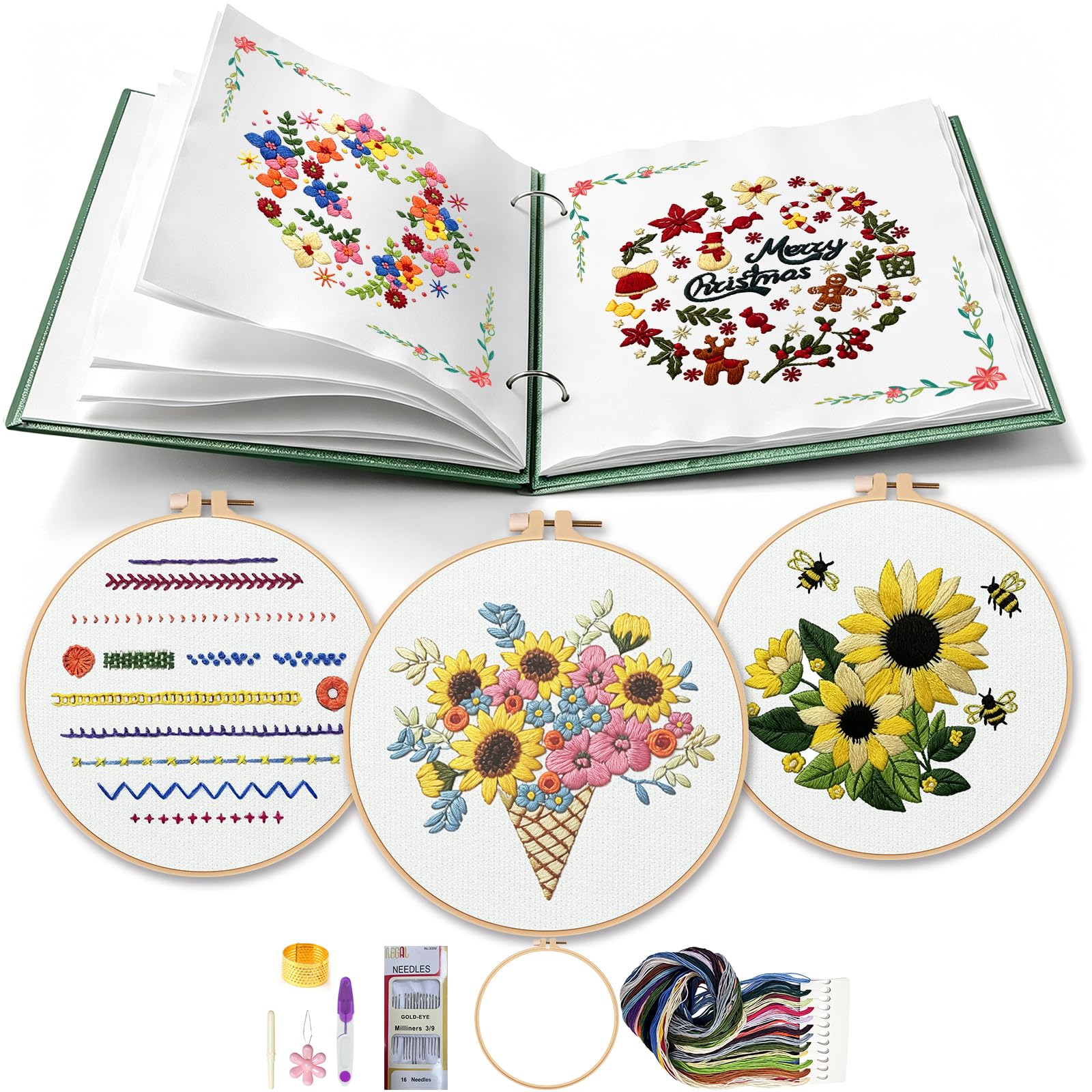 Learn Embroidery with Video Tutorials - Beginner Kit -1