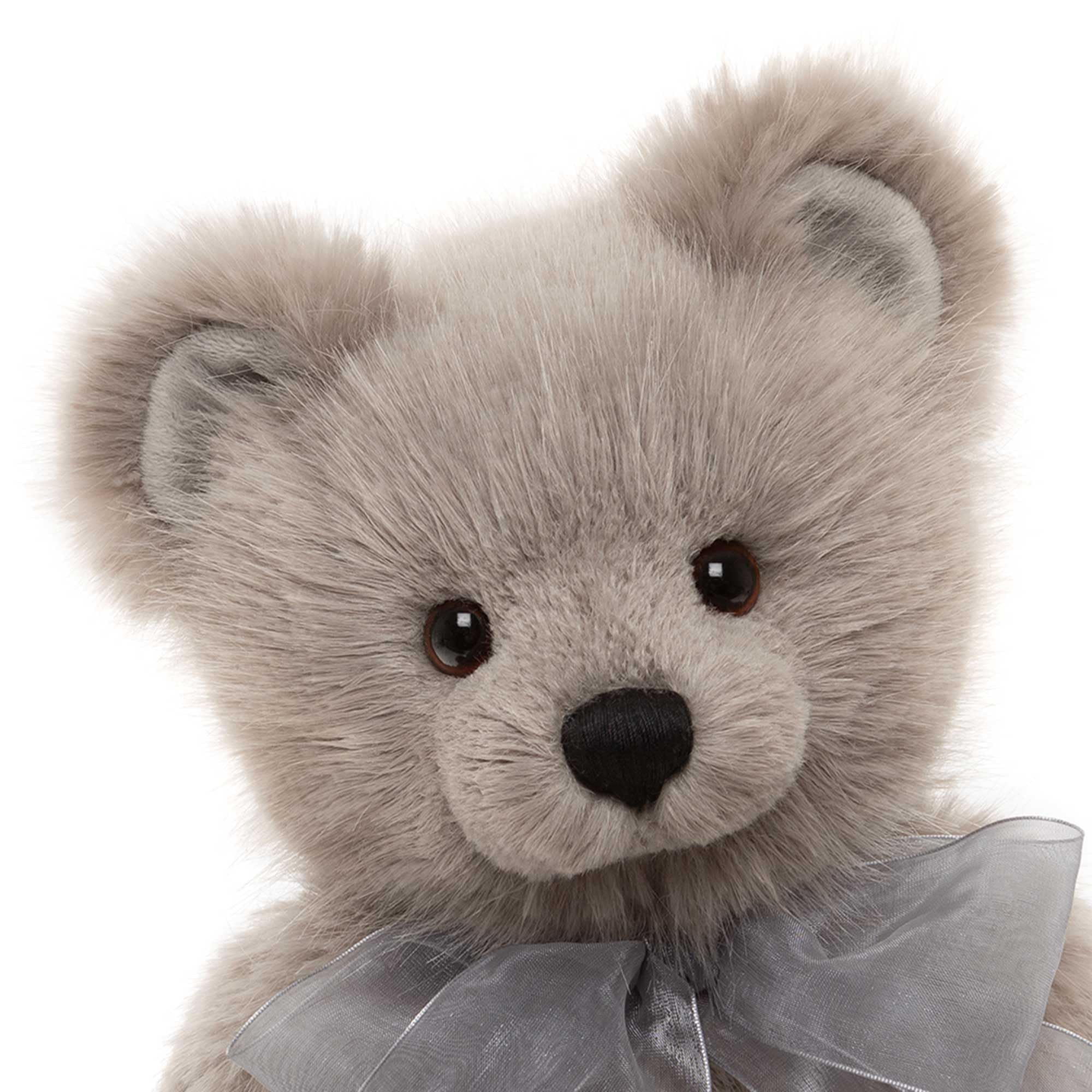 Charlie Bears Srebrna brzoza | tradycyjny styl szary pluszowy miś kolekcjonerski
