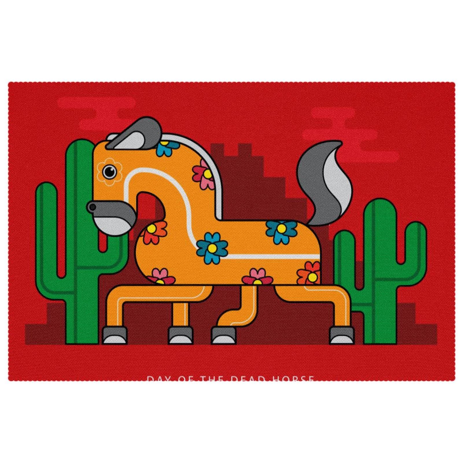 Set de table Day of the Dead lavable pour protéger la table des taches et de la chaleur