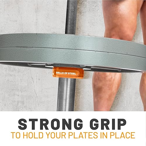 Miniatura 5 de Abrazaderas magnéticas de barra de pesas campanas de acero Abrazaderas de barra de peso de alta calidad  Clips de barra de liberación rápida,