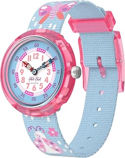 Flik Flak Girl Kids Watch Casual Blue Bio-sourced Quartz Waterproof Garden Friends