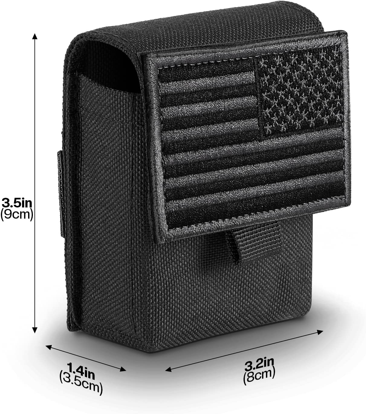 FRTKK 2 Pack Tactical Pouches, Molle EDC Compact Pouch Small Utility Pouch Accessories Battery Cigarette Case Card Holder Lighter Slot Mini Cigar Belt Waist Pack image 3