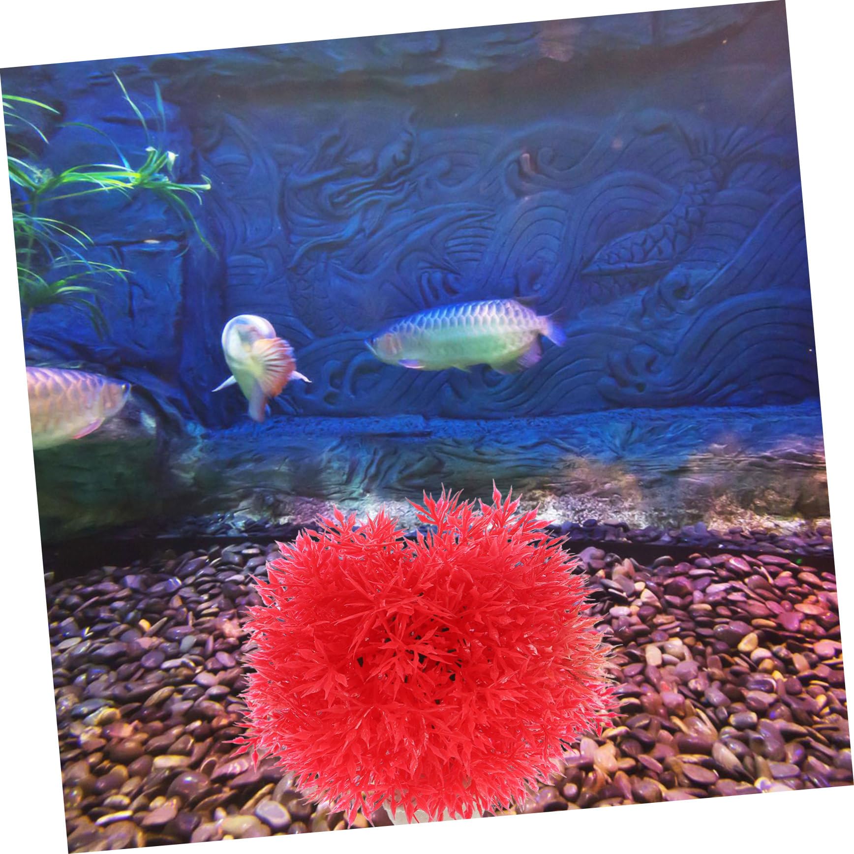 BESPORTBLE 12pièces Plantes Aquatiques Artificielles Décorations pour Aquariums Et Réservoirs Vertes Rouges Ornements sous-Marins Naturels pour Habitat Sain des Poissons