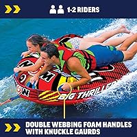 Vista 3 de Wow Sports Thriller Towable Deck Tube for Boating Adults, Tubing Boat Inflatable for Water Sports