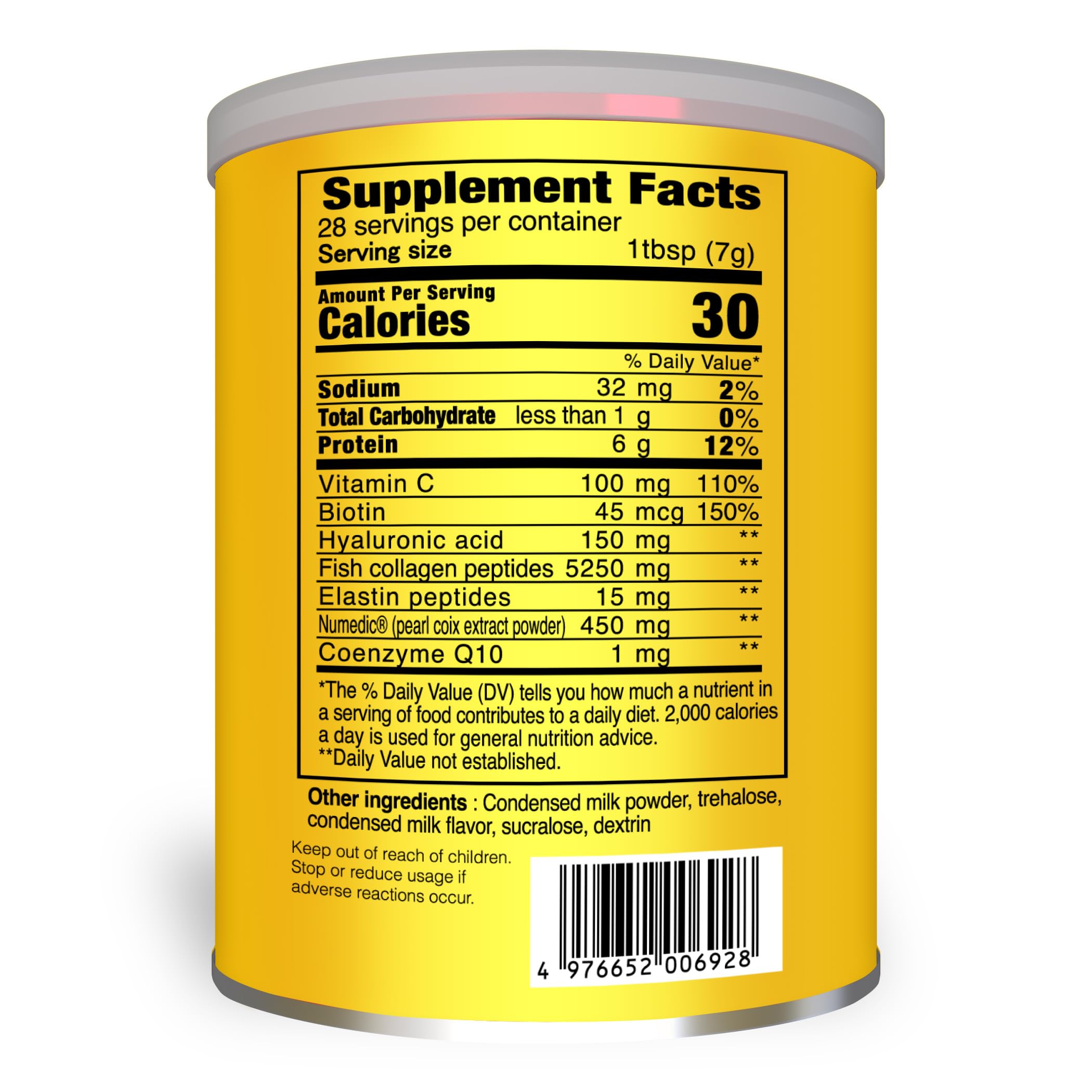 FINE JAPAN Premium Marine Collagen Powder with Hyaluronic Acid, CoQ10 & Elastin - Non-GMO - 30 Servings (196g / 6.9oz) — Amazon image 2