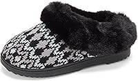 Vista 1 de Dearfoams Pantuflas de punto de chenilla Hannah para mujer