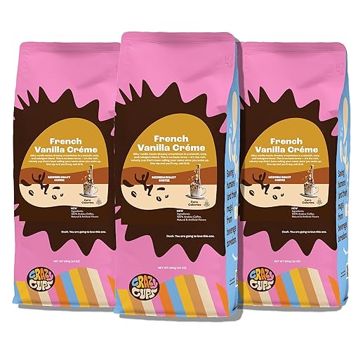 Miniatura 10 de Crazy Cups Café de arándanos descafeinado molido saborizado, café descafeinado de arándanos en bolsa de 10 onzas, para preparar café caliente o