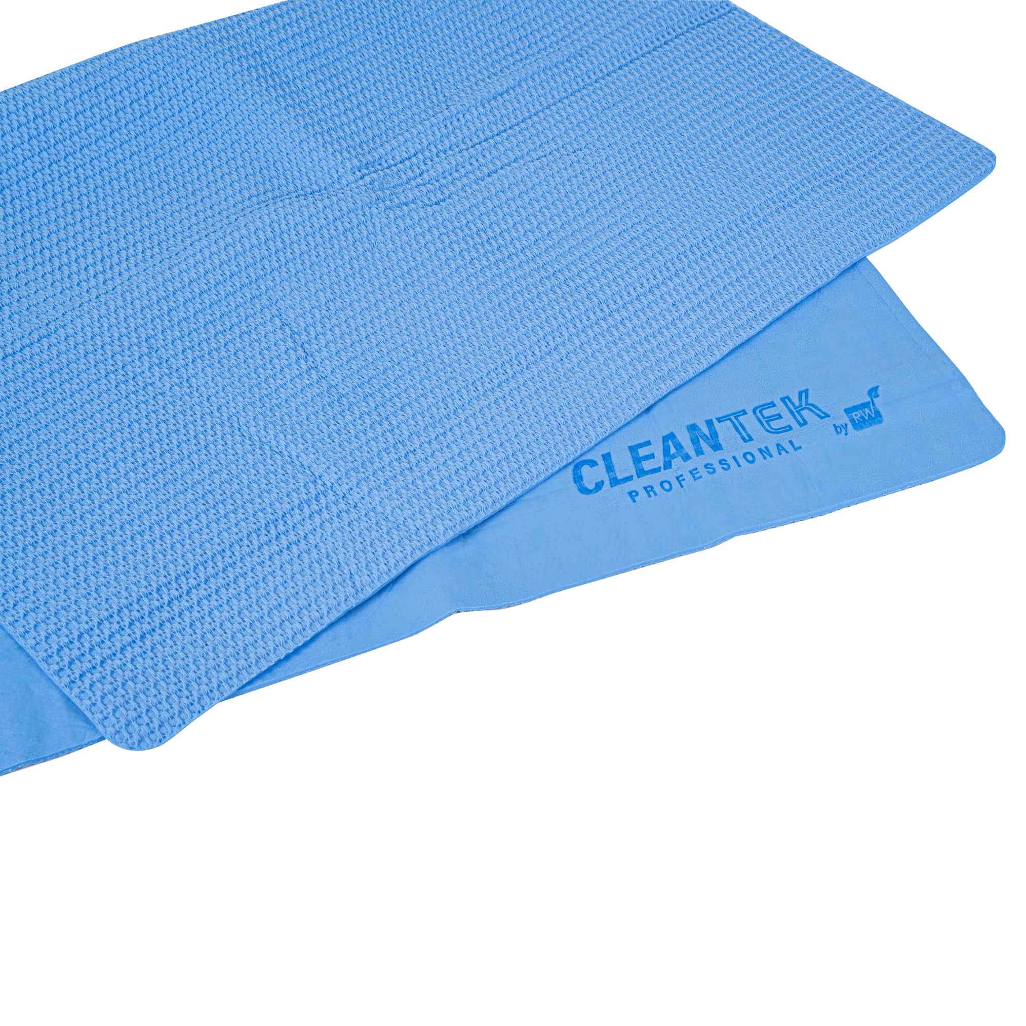 Clean Tek Professional Blue 3D Gamuza – con tubo de almacenamiento – 25 1/4 pulgadas x 17 pulgadas – 1 caja