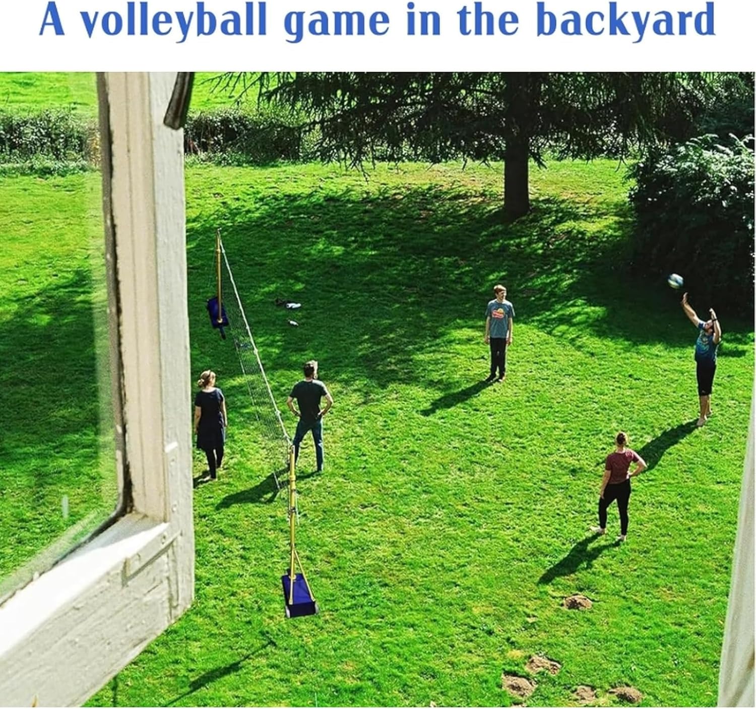8ft Professional Standard Volleyball Poles,Volleyball Net Set for Backyard,Outdoor Badminton Post,Adjustable Height Poles,for School Outdoor Grass Indoor