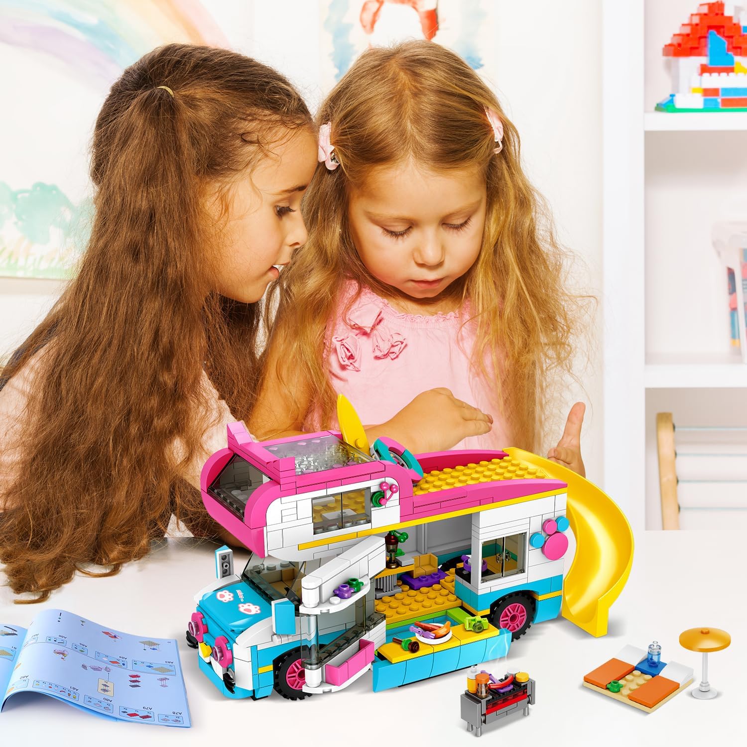 HOGOKIDS Girls Camper Van Building Kit 3-in-1 Italy Ubuy