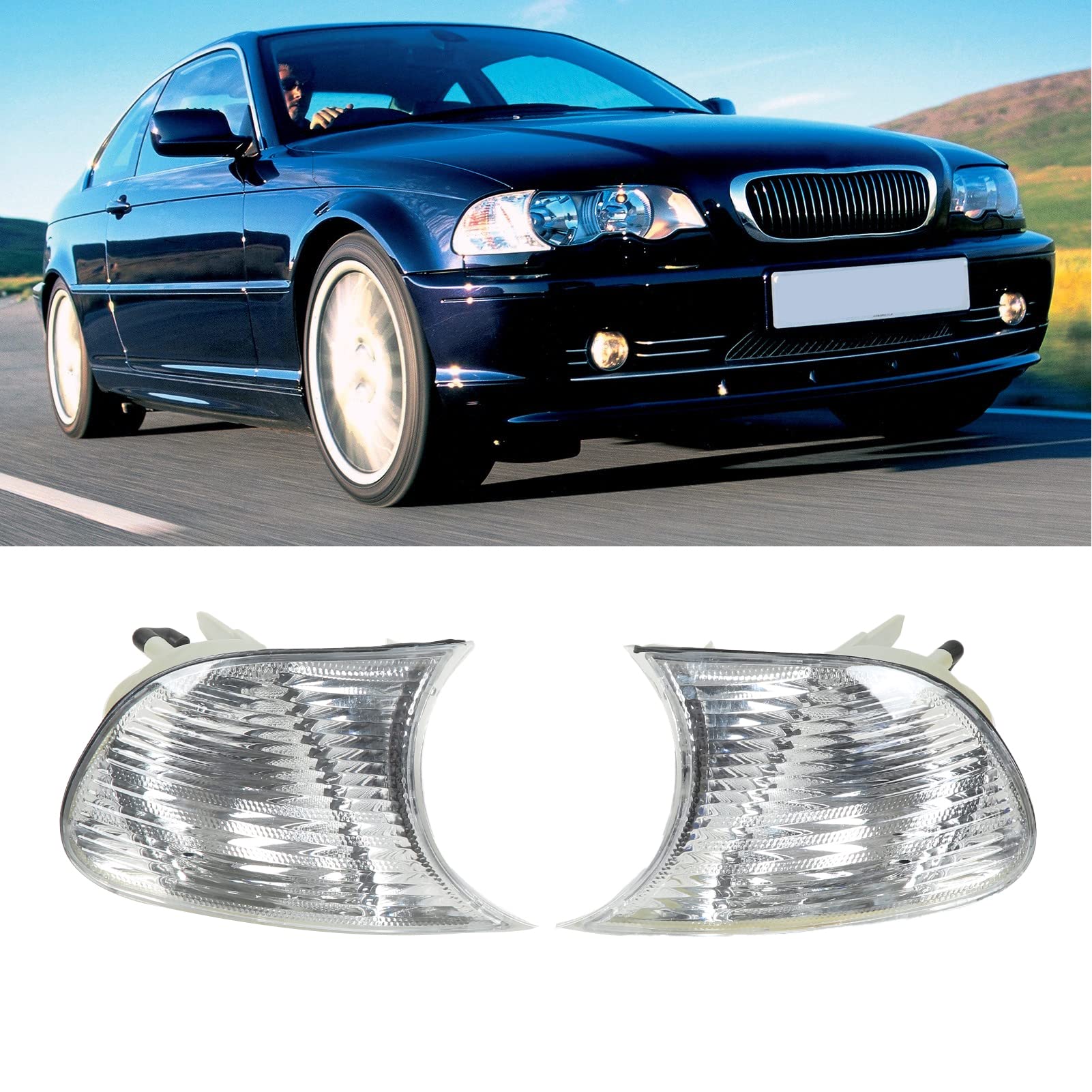 【美品】BMW E46 後期 コーナーランプカバー Amazon | ランプシェード保護カバー、コーナーライトレンズの