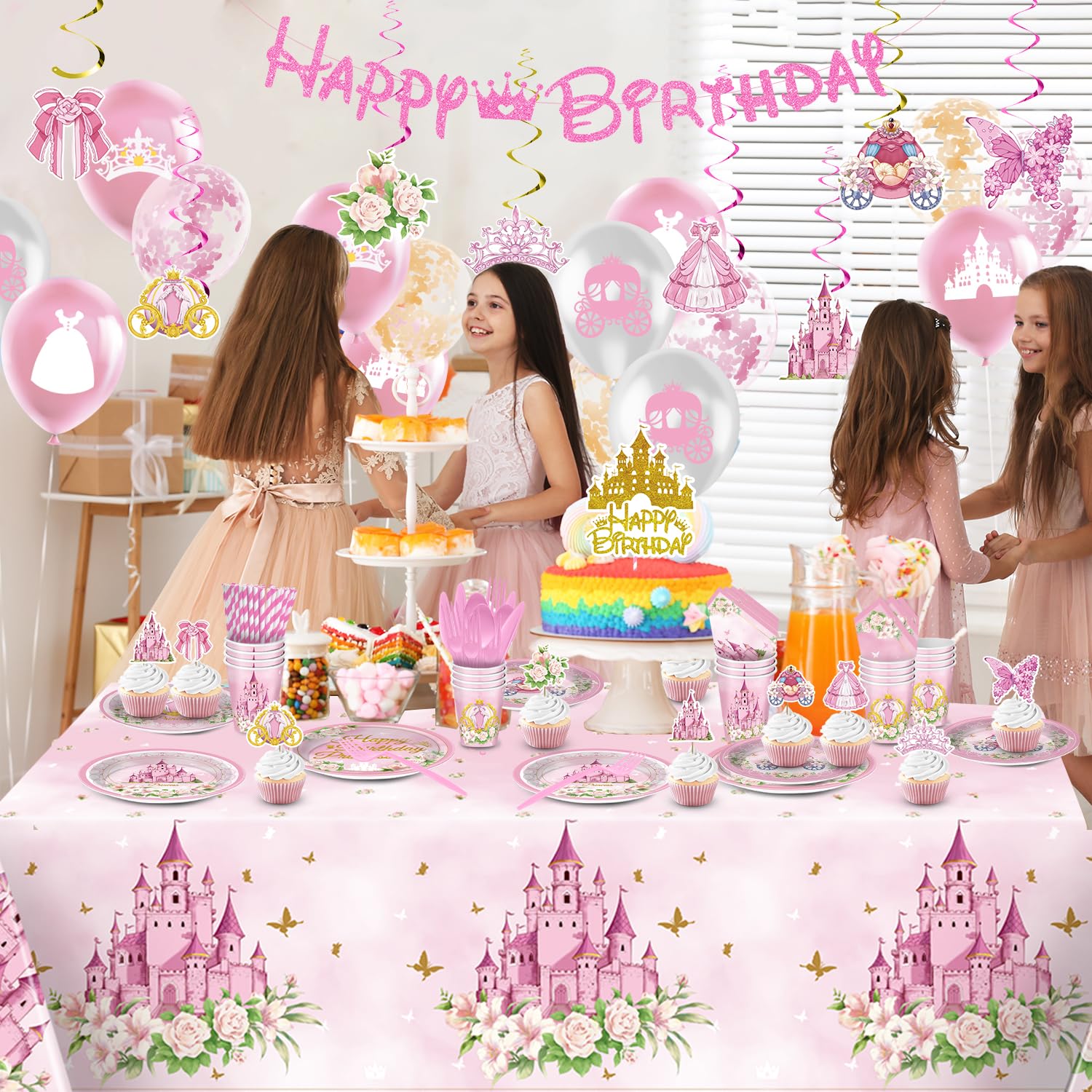 Decoraciones de fiesta de cumpleaños de princesa