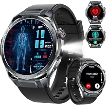 EIGIIS Military Smart Watch for Men Women with Flashlight Fitness Tracker