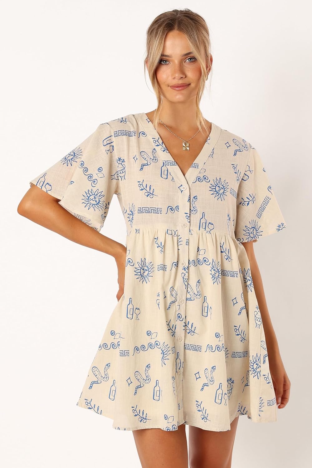 Petal & Pup Womens Elias Mini Dress - Image 5