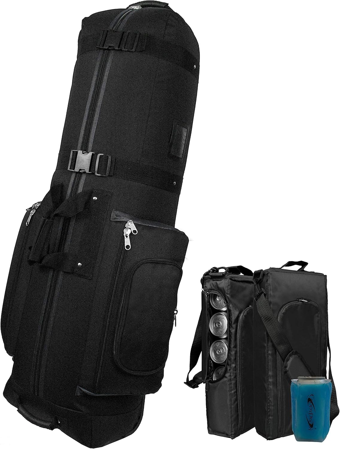 CaddyDaddy Constrictor 2 Travel Cover with 6pk Golf Bag Cooler