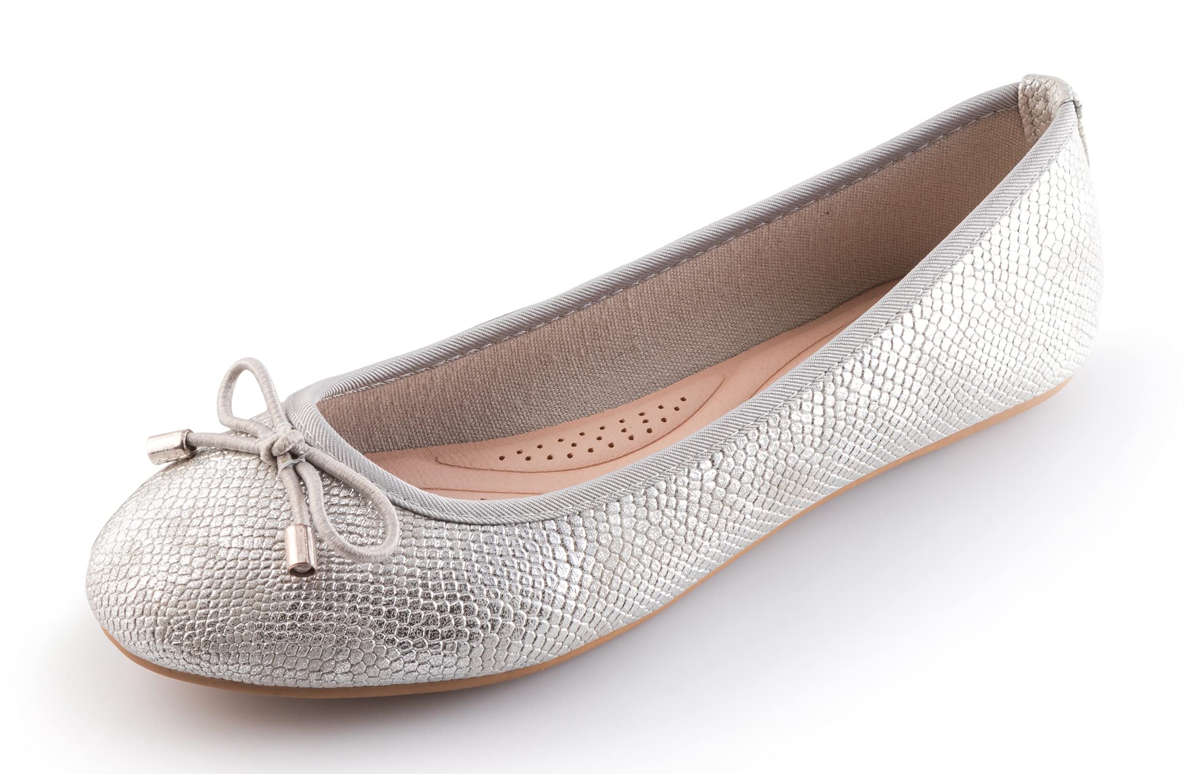 MIGILI Bailarinas Mujer - Beige, Plateado, Dorado, Topo, Bronce o Jeans - Zapatos Cómodos Ballet Flats